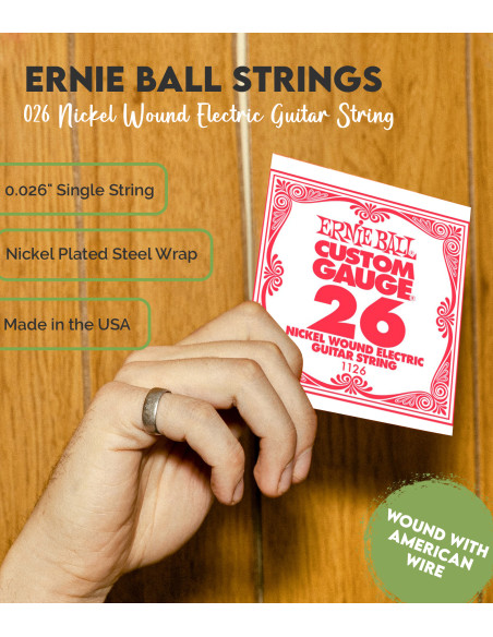 Cuerda Entorchada Ernie Ball E-Gitarre  026 | Saiten