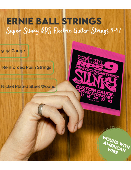 Set de corde Ernie Ball chitarra elettrica Super Slinky Planas