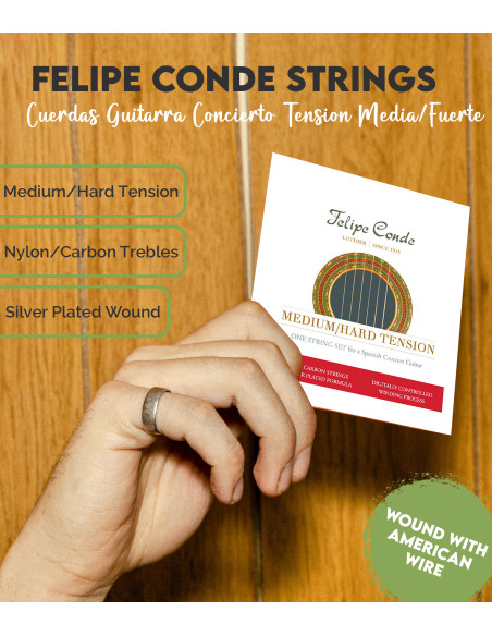 Comprar Set Saiten Guitarra Concierto Felipe Conde Tensión