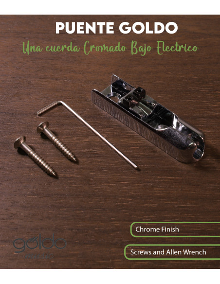 Göldo Bass Bridge 1 String Unit Chrome