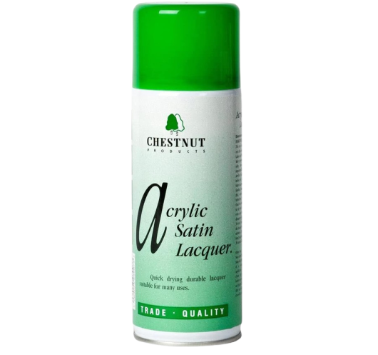 Chestnut Acrylic Satin Lacquer Aerosol (400ml) | Maderas Barber