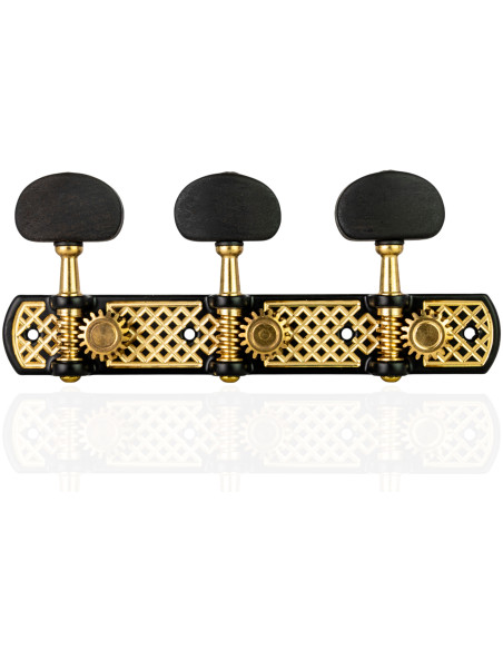 Aparicio Classical Guitar Machine Head Toledo Model Black-Bronze/Ebony | Maderas Barber