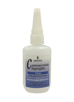 Chestnut Cyanoacrylate Adhesive Thin (50g) | Maderas Barber
