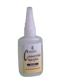 Chestnut Cyanoacrylate Adhesive Medium (50g) | Maderas Barber
