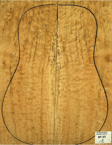 Juego Arce Quilted Guitarra Acústica Nº 39