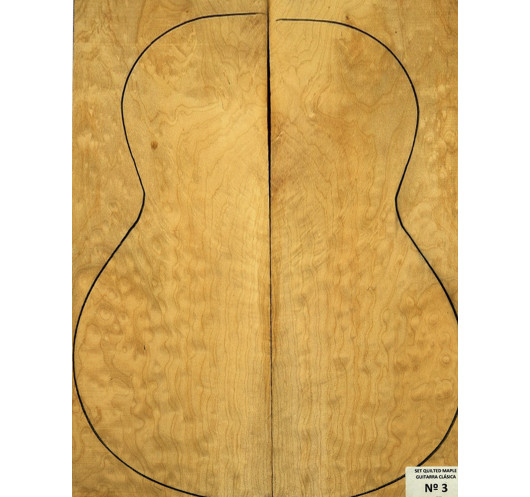Quilted Maple Classic Guitar Set Nº 3