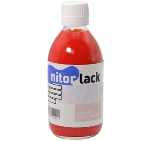 Colorant à base d'eau Nitorlack modèle Nitoraqua couleur rouge écarlate