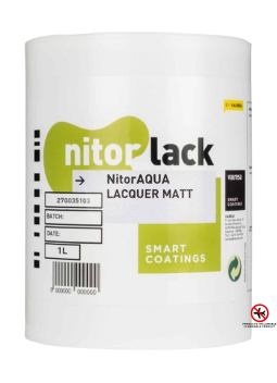 NITORAQUA Matte Lacquer NITORLACK® (1l) | Maderas Barber