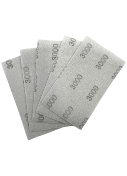 Set de 5 Laminas de Lija Flexibles Grano 3000 Nitorlack
