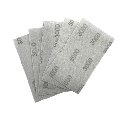 Jeu de 5 feuilles de papier de verre flexible à grain 3000 | Maderas Barber