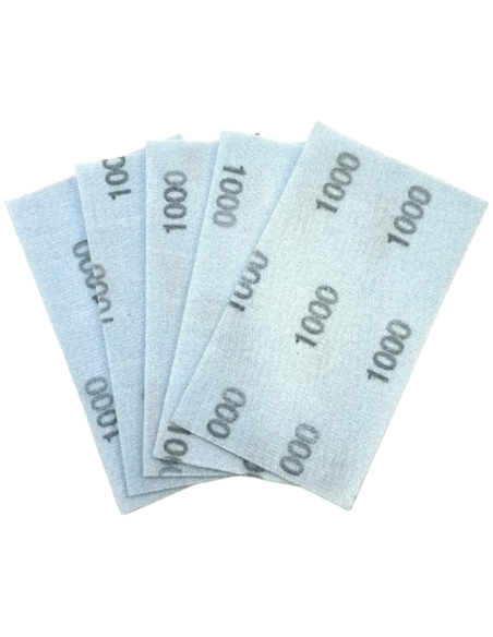 Set de 5 laminas de lija flexibles grano 1000 | Maderas Barber