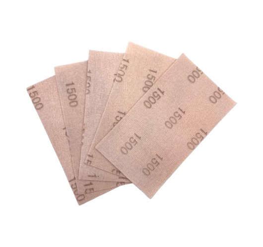Jeu de 5 feuilles de papier de verre flexible à grain 1500 | Maderas Barber