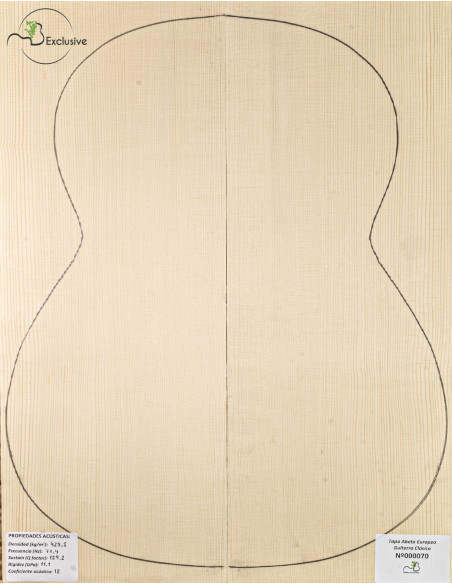 Table Épicéa Européen Nº 000070 Guitare Classique MB Exclusive