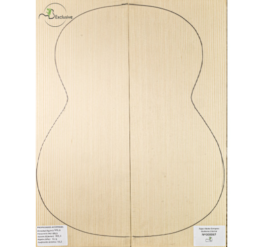 Tavola abete europeo n. 000067 chitarra classica MB Exclusive | Maderas Barber
