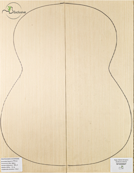 Table Épicéa Européen Nº 000067 Guitare Classique MB Exclusive