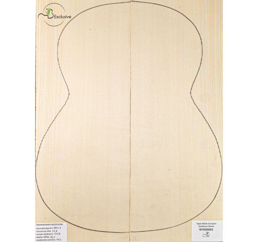 Tavola abete europeo n. 000065 chitarra classica MB Exclusive | Maderas Barber