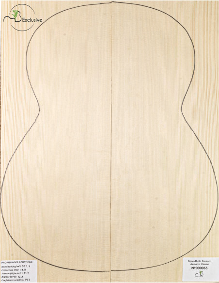 Table Épicéa Européen Nº 000065 Guitare Classique MB Exclusive