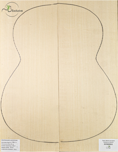 Tavola abete europeo n. 000061 chitarra classica MB Exclusive | Maderas Barber