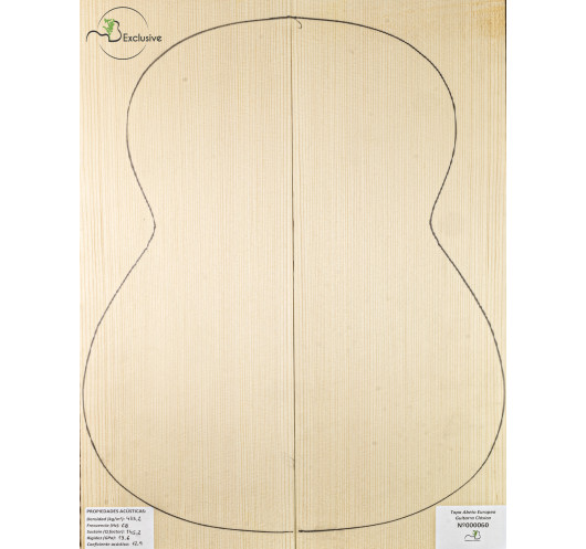Tavola abete europeo n. 000060 chitarra classica MB Exclusive | Maderas Barber