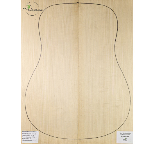 European Spruce Acoustic Guitar Top MB Exclusive Nº 000053