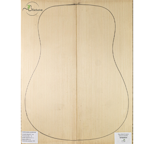 Table Épicéa Européen Nº 000054 Guitare Acoustique MB Exclusive