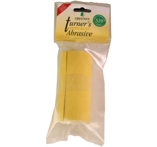 Papier de verre Velcro 320 - Tournage sur bois, rouleau de 1,5 m