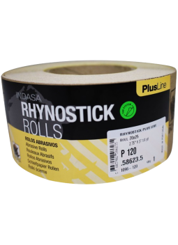 Rollo Lija Adhesiva Rhynostick grano 120