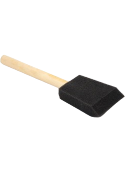 4 Foam Brushes Chestnut 50mm