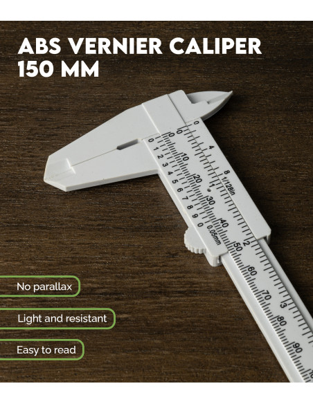 Calibre de ABS Metrica 150 mm | maderas Barber