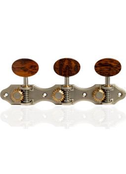 Clavijero Schaller GrandTune Classic Hauser Perla Satinado con Palometa Snakewood y Poste Blanco