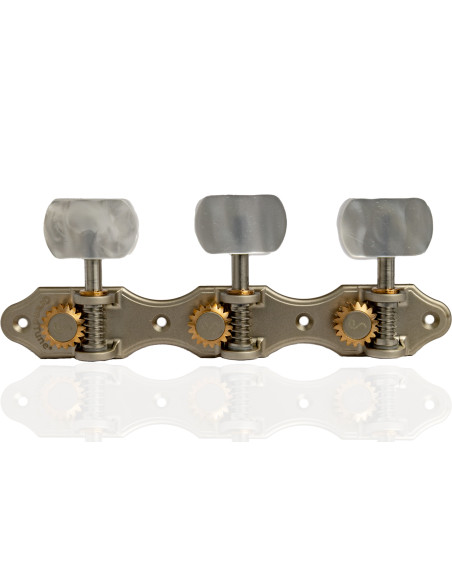 Clavijero Schaller GrandTune Classic Hauser Perla Satinado con Palometa Blanca y Poste Blanco