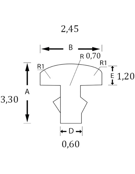 Set 12 Trastes Frill SINTOMS 2,45mm