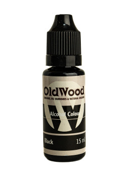 OldWood Teinture Concentrée à l'Alcool Noir 15 ml