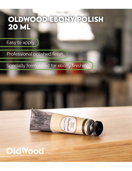 OldWood Ebony Polish 20 ml | Maderas Barber