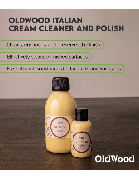 Crema Limpieza Pulido OldWood Italian Cream| Maderas Barber