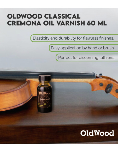 Barniz Clásico al Aceite OldWood Cremona 60 ml | Maderas Barber