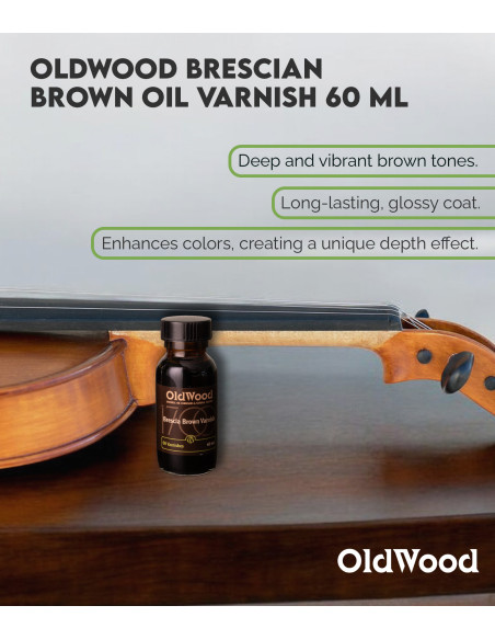 Vernis à l'huile OldWood Brescian Brown 60 ml | Maderas Barber