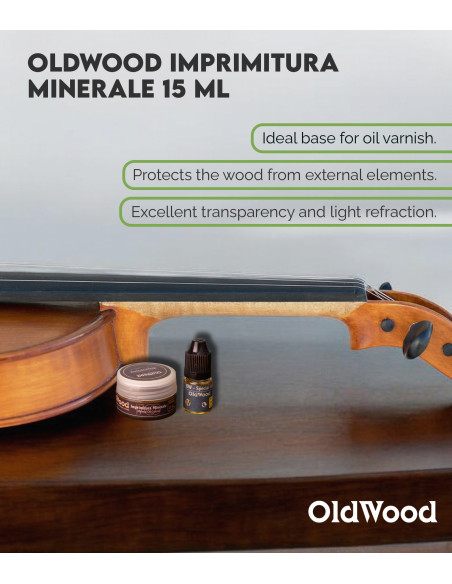 Fondo Mineral OldWood Imprimitura Minerale 15 ml | Maderas Barber