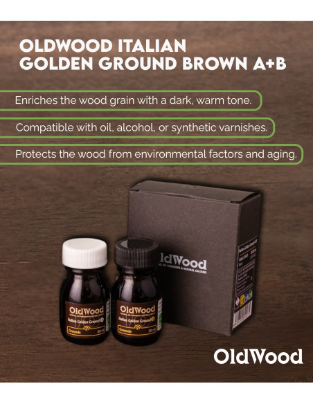 Fondo Color OldWood Italian Golden A+B 30 ml | Maderas Barber