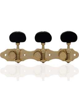 Aparicio Classical Guitar Machine Head Murcia Model 24K Matte Gold/Ebony