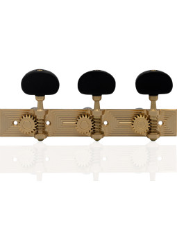 Aparicio Classical Guitar Machine Head Cuenca Model 24K Matte Gold/Ebony