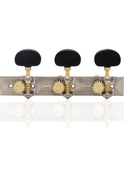 Aparicio Classical Guitar Machine Head Cuenca Model Sterling Silver/Ebony