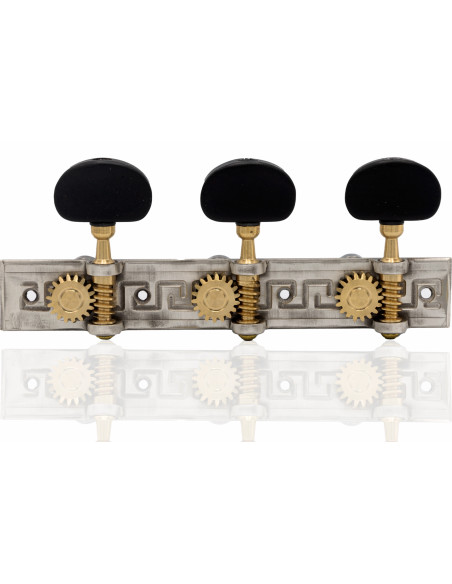 Aparicio Classical Guitar Machine Head Córdoba Model Sterling Silver/Ebony | Maderas Barber