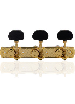 Aparicio Classical Guitar Machine Head Toledo Model  24K Gold/Ebony
