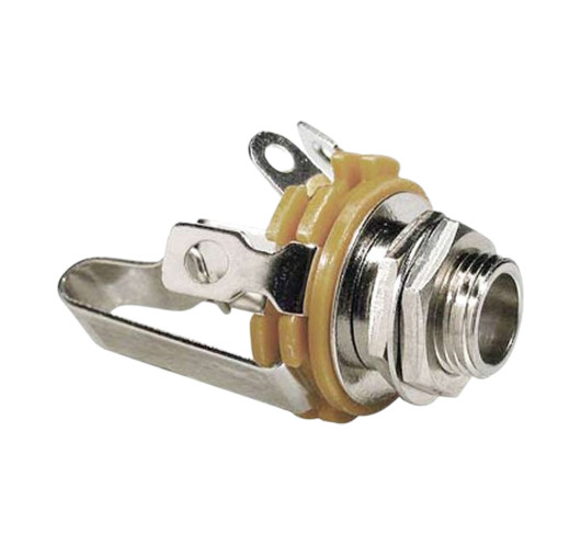 Connexion femelle pour jack avec chassis chrome