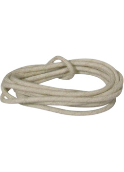 Cable 1 m recubierto en tela blanca Boston®