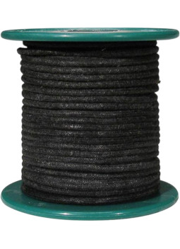 Cable 15 m recubierto en tela negra Boston®
