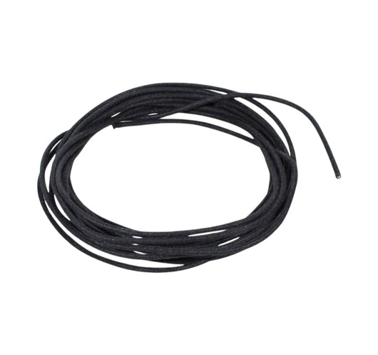 10 feet, black U.S.A. made waxed cotton braided push back wire Boston®