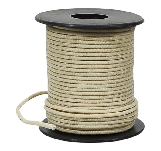 Câble tressé en coton blanc ciré de 50 pieds Boston®