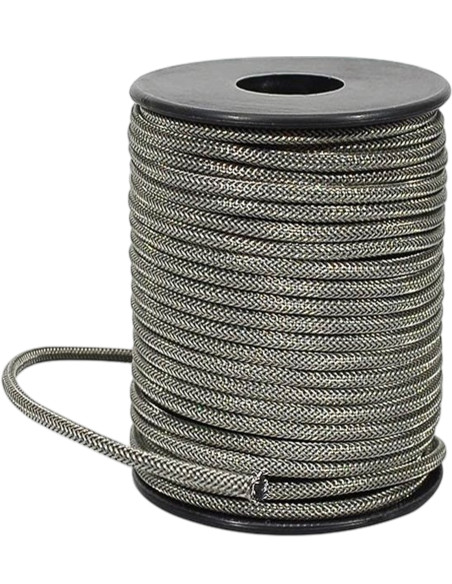 Buy 50 feet U.S.A. made shielded waxed cotton braided push back wire